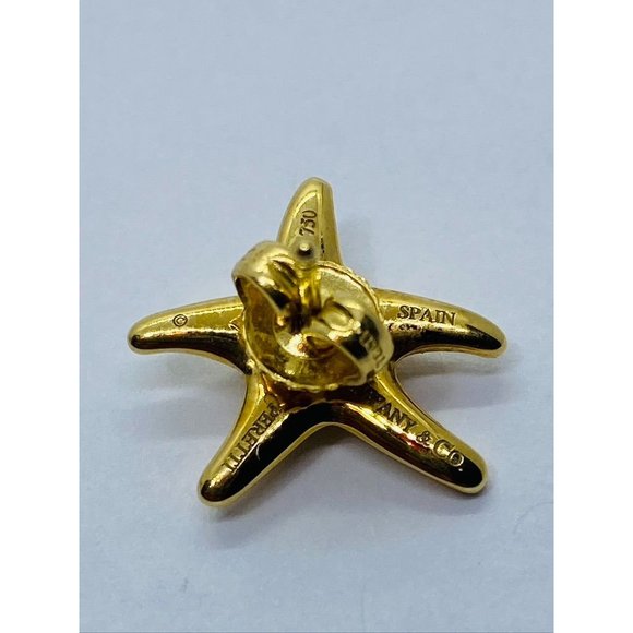 Tiffany & Co 18K Yellow Gold Starfish Star Fish 16mm Widest Point - Picture 7 of 10